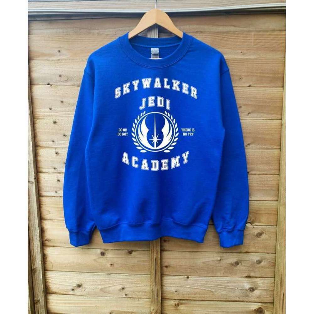 Skywalker Jedi Academy Sci Fi Quote Graphic Unisex Crewneck Sweatshirt